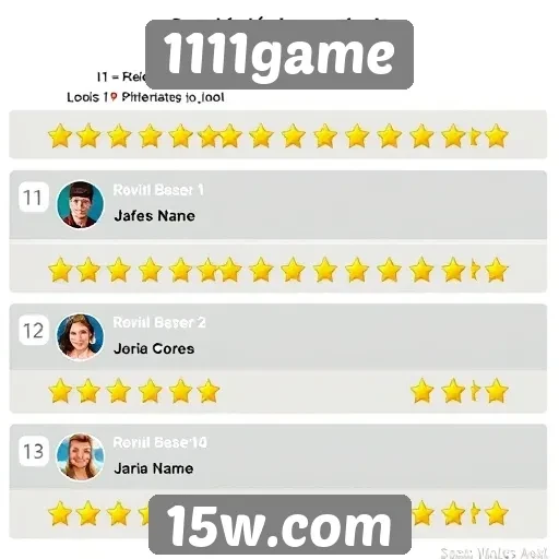 Avaliações de usuários sobre 1111game destacam diversidade